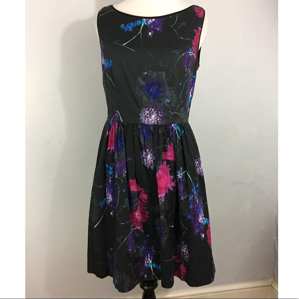 Anthropologie boatneck sundress pockets sleeveless